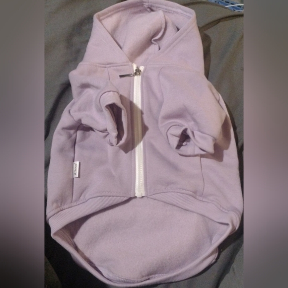 Ichoue Lavender zip up hoodie for French bulldogs Large - Picture 3 of 5